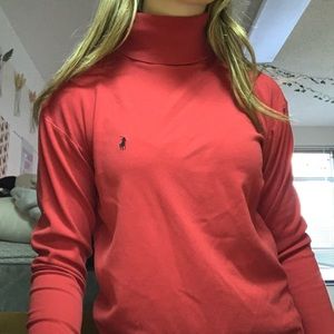 Ralph Lauren Red Polo Turtleneck